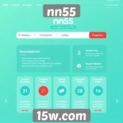 Análise da interface de usuário do site nn55